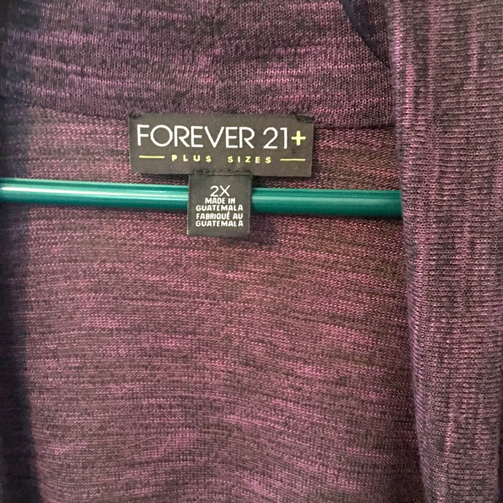 Forever 21 Purple Open Sweater - Picture 3 of 3